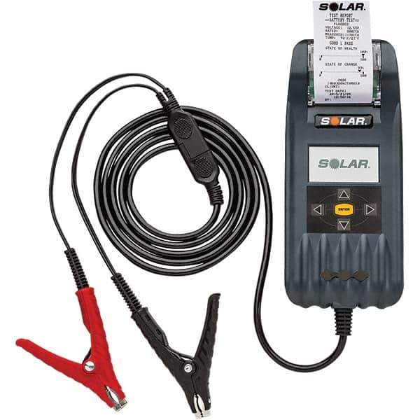 Solar - Automotive Battery Testers Type: Digital Battery and System Tester with Integrated Printer Voltage: 6/12/24 - Exact Industrial Supply