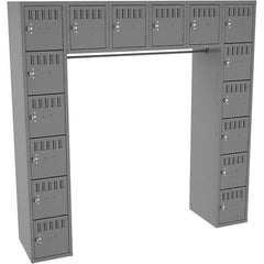 Tennsco - 16 Door, 16 Tier, Locker - Exact Industrial Supply