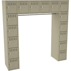 Tennsco - 16 Door, 16 Tier, Locker - Exact Industrial Supply