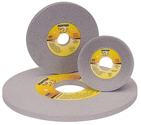 Norton - 12" Diam x 1-1/4" Hole x 1" Thick, K Hardness, 46 Grit Surface Grinding Wheel - Aluminum Oxide, Type 1, Coarse Grade, 2,070 Max RPM, Vitrified Bond, No Recess - Exact Industrial Supply