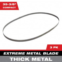 Milwaukee Tool - 2' 11-3/8" x 0.8" x 0.02" 8-10 TPI Bi-Metal Portable Band Saw Blade - Exact Industrial Supply