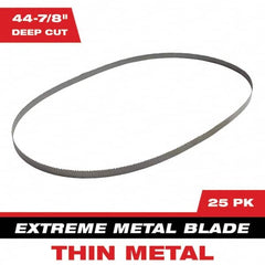 Milwaukee Tool - 44-7/8" x 0.8" x 0.02" 12-14 TPI Bi-Metal Portable Band Saw Blade - Exact Industrial Supply