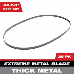 Milwaukee Tool - 44-7/8" x 0.8" x 0.02" 8-10 TPI Bi-Metal Portable Band Saw Blade - Exact Industrial Supply