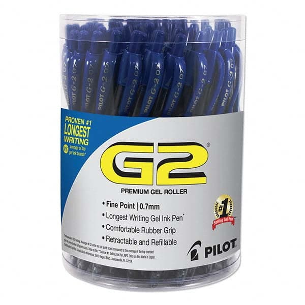 Pilot - Pens & Pencils Type: Gel Roller Ball Pen Color: Blue - Exact Industrial Supply