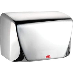 ASI-American Specialties, Inc. - 1000 Watt Satin Stainless Steel Finish Electric Hand Dryer - 110/120 Volts, 5.2 Amps, 9-25/32" Wide x 6-5/8" High x 5-13/32" Deep - Exact Industrial Supply