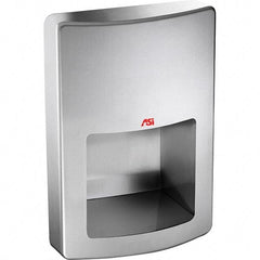 ASI-American Specialties, Inc. - 1000 Watt Satin Stainless Steel Finish Electric Hand Dryer - 240 Volts, 4.2 Amps, 11" Wide x 15-1/2" High x 5-23/32" Deep - Exact Industrial Supply