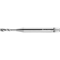 Walter-Prototyp - #2-56 UNC 2 Flute 2B Semi-Bottoming Spiral Flute Tap - High Speed Steel, Bright Finish, 45mm OAL, Right Hand Flute, Right Hand Thread - Exact Industrial Supply
