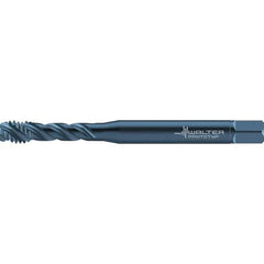 Walter-Prototyp - #5-40 UNC 3 Flute 2B/3B Semi-Bottoming Spiral Flute Tap - High Speed Steel, Oxide Finish, 56mm OAL, Right Hand Flute, Right Hand Thread, Series TC117 - Exact Industrial Supply