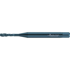 Walter-Prototyp - #2-56 UNC 3 Flute 2B/3B Bottoming Spiral Flute Tap - High Speed Steel, Oxide Finish, 45mm OAL, Right Hand Flute, Right Hand Thread, Series TC117 - Exact Industrial Supply