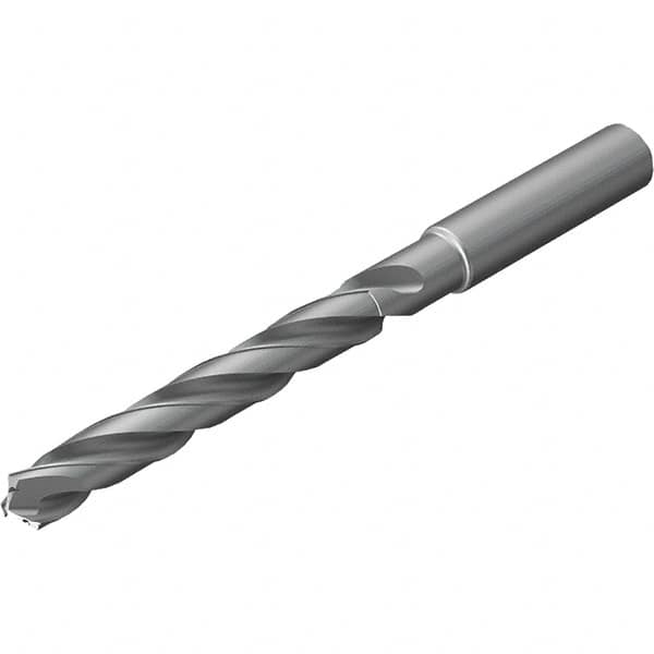 Jobber Length Drill Bit: 0.4921″ Dia, 135 °, Solid Carbide Bright/Uncoated, Right Hand Cut, Spiral Flute, Straight-Cylindrical Shank