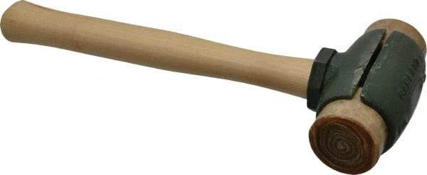 Garland - 2-3/4 Lb Head 1-3/4" Face Rawhide Split Head Hammer - 12-3/4" OAL, Wood Handle - Exact Industrial Supply