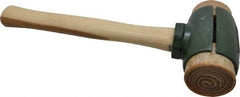 Garland - 6-1/2 Lb Head 2-3/4" Face Rawhide Split Head Hammer - Wood Handle - Exact Industrial Supply