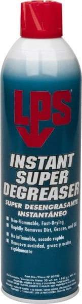 LPS - 20 oz Aerosol Cleaner/Degreaser - Aerosol, Nonchlorinated, Unscented - Exact Industrial Supply
