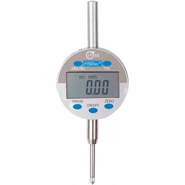 Fowler - 0 to mm Range (0 to 1" Range), 0.01mm/0.0005" Resolution, Electronic Drop Indicator - Exact Industrial Supply