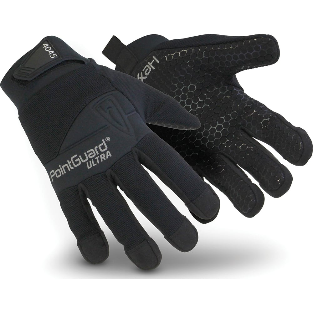 Cut & Puncture-Resistant Gloves: Size 3XL, ANSI Cut A7, ANSI Puncture 3 Black, SuperFabric Lined