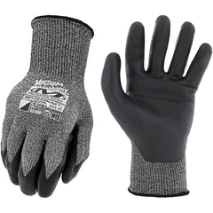Cut-Resistant Gloves: Size XL, ANSI Cut A6, Nitrile, Polyester Blend Black, 9.84″ OAL, Palm & Fingers Coated, Polyester Lined, Stainless Steel & Polyester Back, Nitrile Dipped Grip