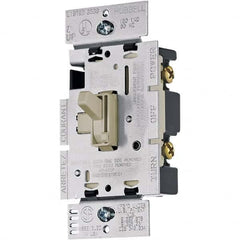 Hubbell Wiring Device-Kellems - 3 Pole, 120 VAC, 5 Amp, Residential Grade Toggle Dimmer Switch - Exact Industrial Supply
