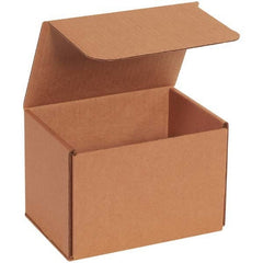 Made in USA - Pack of (50), 5" Wide x 7" Long x 5" High Corrugated Shipping Boxes - Exact Industrial Supply