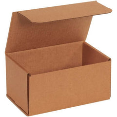 Made in USA - Pack of (50), 5" Wide x 8" Long x 4" High Corrugated Shipping Boxes - Exact Industrial Supply