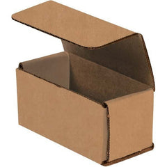 Made in USA - Pack of (50), 2" Wide x 4" Long x 2" High Corrugated Shipping Boxes - Exact Industrial Supply