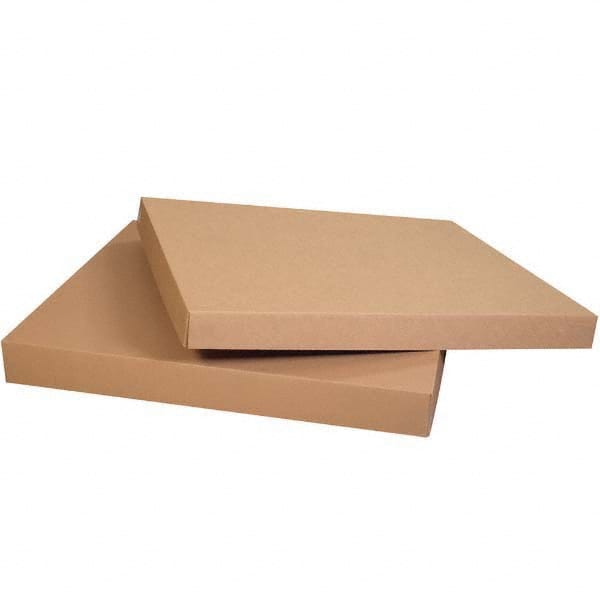 Made in USA - Pack of (5), 40-1/2" Wide x 40-1/2" Long x 5" High Corrugated Shipping Lids - Exact Industrial Supply