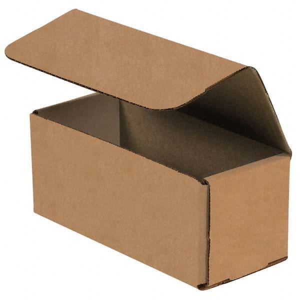 Made in USA - Pack of (50), 2" Wide x 6" Long x 2" High Corrugated Shipping Boxes - Exact Industrial Supply