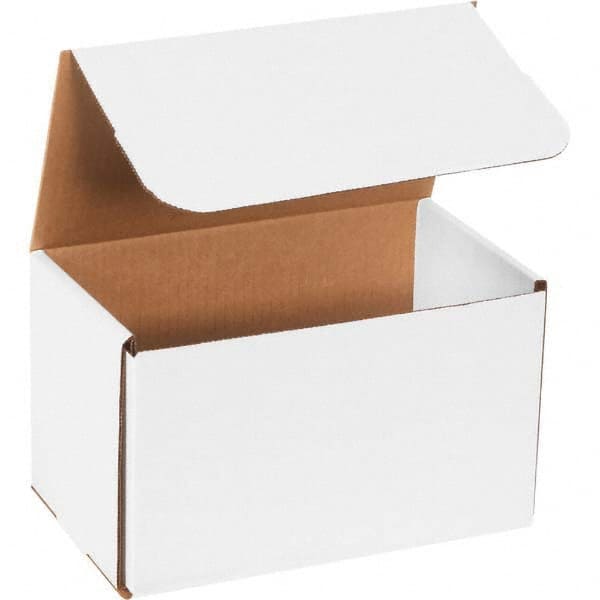 Made in USA - Pack of (50), 6" Wide x 10" Long x 5" High Corrugated Shipping Boxes - Exact Industrial Supply