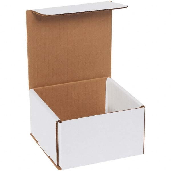 Made in USA - Pack of (50), 5" Wide x 5" Long x 3" High Corrugated Shipping Boxes - Exact Industrial Supply