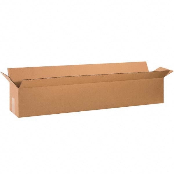 Made in USA - Pack of (5), 10" Wide x 60" Long x 10" High Corrugated Shipping Boxes - Exact Industrial Supply