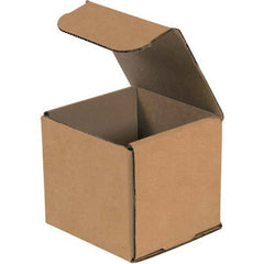 Made in USA - Pack of (50), 6" Wide x 6" Long x 6" High Corrugated Shipping Boxes - Exact Industrial Supply