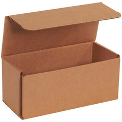 Made in USA - Pack of (50), 4" Wide x 9" Long x 4" High Corrugated Shipping Boxes - Exact Industrial Supply
