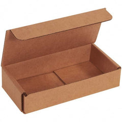 Made in USA - Pack of (50), 3-1/4" Wide x 6-1/2" Long x 1-1/4" High Corrugated Shipping Boxes - Exact Industrial Supply