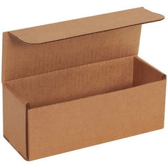 Made in USA - Pack of (50), 3" Wide x 8" Long x 3" High Corrugated Shipping Boxes - Exact Industrial Supply