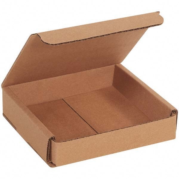 Made in USA - Pack of (50), 5" Wide x 5" Long x 1" High Corrugated Shipping Boxes - Exact Industrial Supply