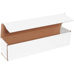 Made in USA - Pack of (50), 4" Wide x 20" Long x 4" High Corrugated Shipping Boxes - Exact Industrial Supply