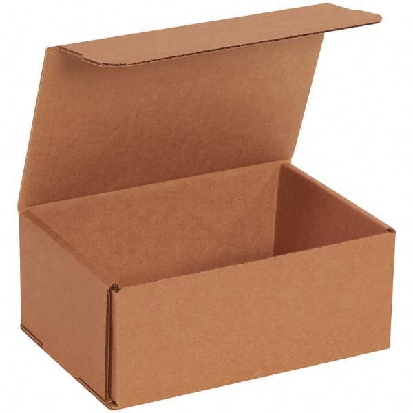 Made in USA - Pack of (50), 6" Wide x 7" Long x 3" High Corrugated Shipping Boxes - Exact Industrial Supply