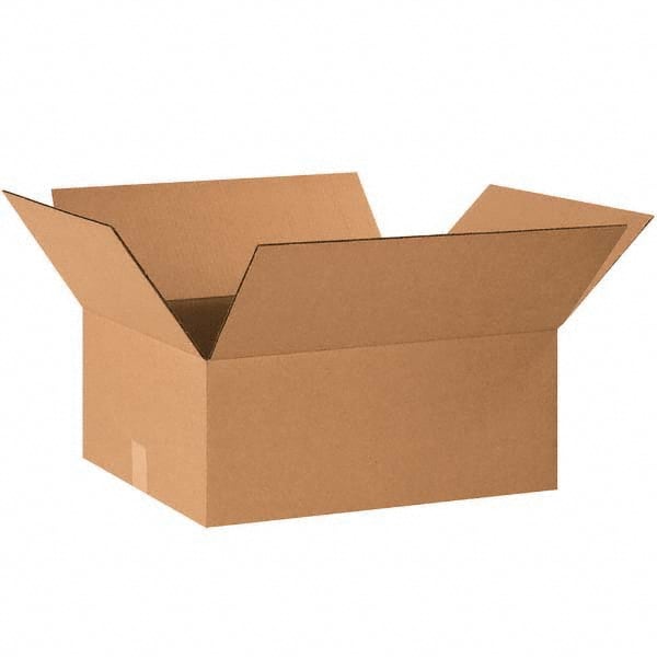 Made in USA - Pack of (25), 16" Wide x 20" Long x 9" High Corrugated Shipping Boxes - Exact Industrial Supply