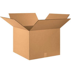 Made in USA - Pack of (10), 22" Wide x 22" Long x 16" High Corrugated Shipping Boxes - Exact Industrial Supply