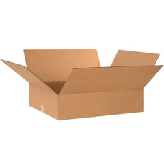 Made in USA - Pack of (15), 23" Wide x 25-1/4" Long x 5" High Corrugated Shipping Boxes - Exact Industrial Supply