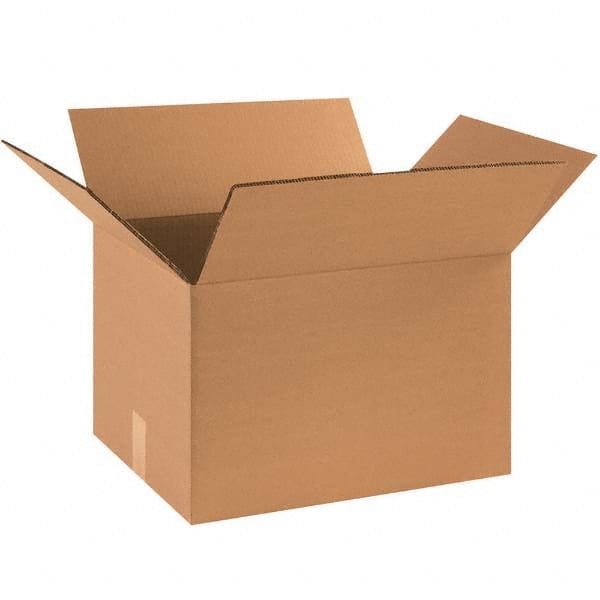 Made in USA - Pack of (15), 16" Wide x 18" Long x 14" High Corrugated Shipping Boxes - Exact Industrial Supply