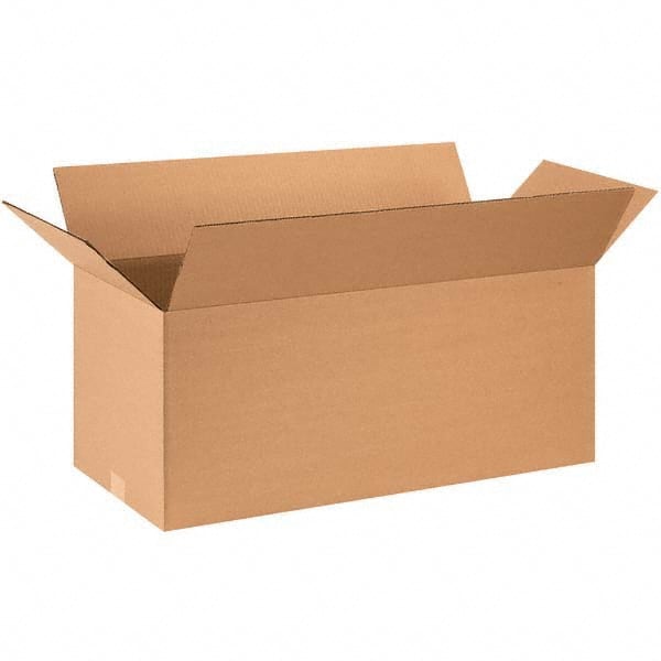 Made in USA - Pack of (20), 12" Wide x 28" Long x 12" High Corrugated Shipping Boxes - Exact Industrial Supply