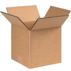 Made in USA - Pack of (15), 7" Wide x 7" Long x 7" High Heavy Duty Corrugated Boxes - Exact Industrial Supply