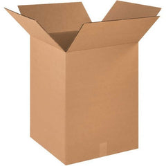 Made in USA - Pack of (15), 16" Wide x 16" Long x 18" High Heavy Duty Corrugated Boxes - Exact Industrial Supply