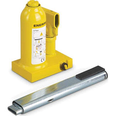 Enerpac - Manual Bottle, Screw, Ratchet & Hydraulic Jacks Type: Hydraulic Bottle Jack Load Capacity (Ton): 3 (Inch) - Exact Industrial Supply