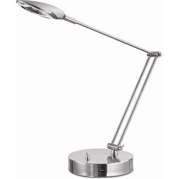 ALERA - Task Lights Fixture Type: Desk Color: Brushed Nickel - Exact Industrial Supply