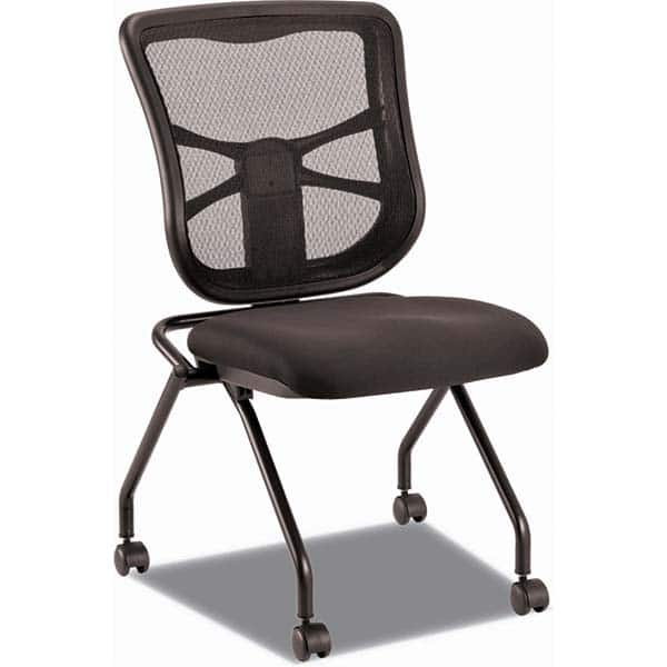 ALERA - Folding Chairs Material: Fabric Color: Black - Exact Industrial Supply