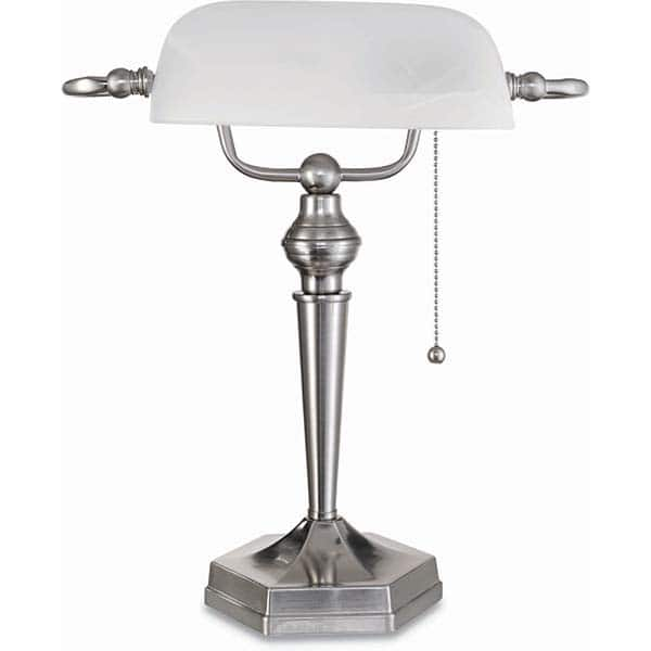 ALERA - Task Lights Fixture Type: Desk Color: Brushed Nickel - Exact Industrial Supply