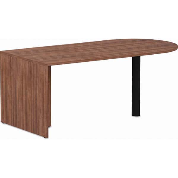 ALERA - Office Desks Type: D-Top Desk Color: Modern Walnut - Exact Industrial Supply