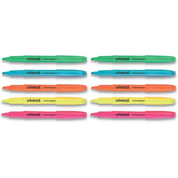 UNIVERSAL - Markers & Paintsticks Type: Highlighters Color: Assorted - Exact Industrial Supply