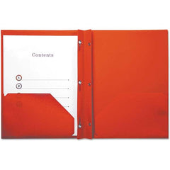 UNIVERSAL - Portfolios, Report Covers & Pocket Binders Three Hole Report Cover Type: Report Cover-Tang/Prong Binding Width (Inch): 9.84 - Exact Industrial Supply